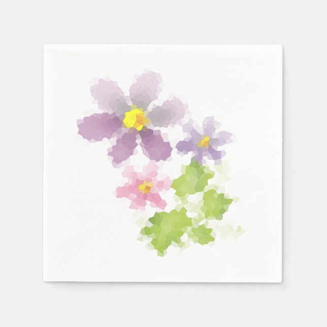 Blume Blume Mosaik 2 Serviette (Vorderseite)