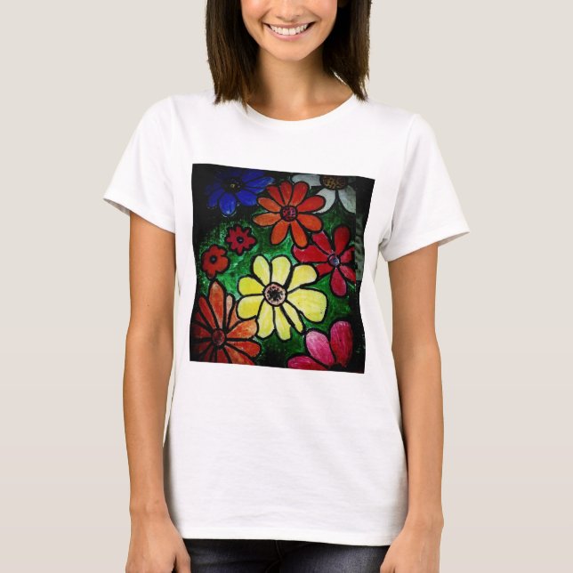 Blume Blume Power Blüte T-Shirt (Vorderseite)