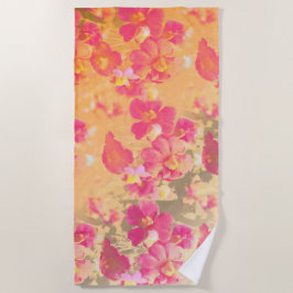 Blume, Blume, Rose, Silber, Orange, Gold, Colon Strandtuch