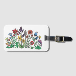 Blume, Blume und mehr Blume Gepäckanhänger
