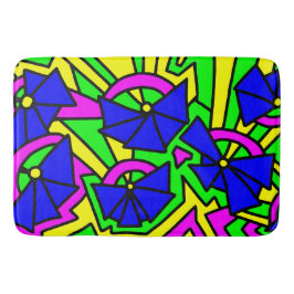 Blume Blumen Doodle Art Badematte