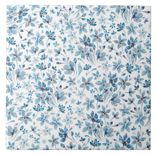 Blume Blumen Fliese (Vorderseite)