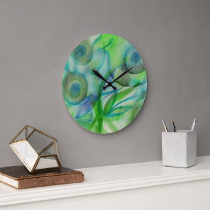 Blume Blumen Große Wanduhr