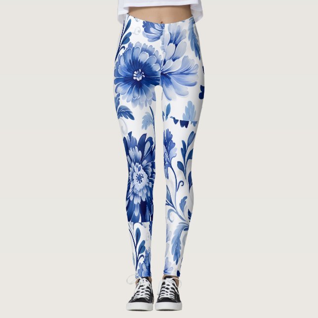 Blume Blumen Leggings (Vorderseite)