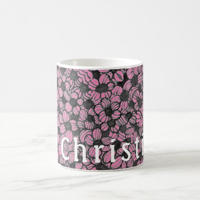 Blume Blumendesign Personalisierte Mug Kaffeetasse (Mittel)