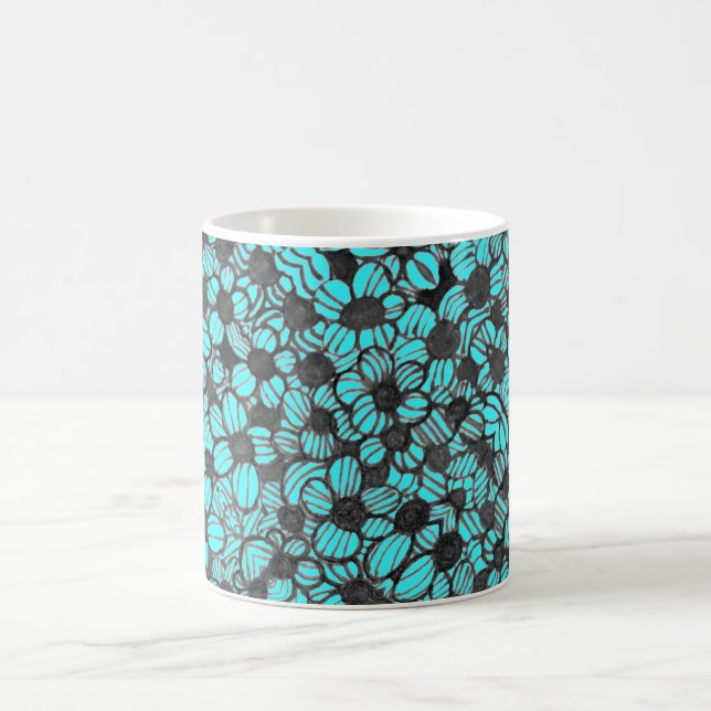 Blume Blumendesign Personalisierte Mug Kaffeetasse (Mittel)