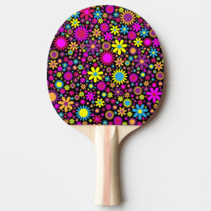 Blume Blumenhintergrundmuster Tischtennis Schläger