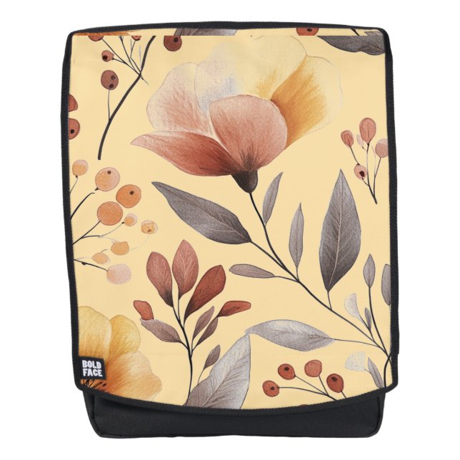 Blume Blumenmuster Sublimierung-95653 Rucksack (Vorderseite)