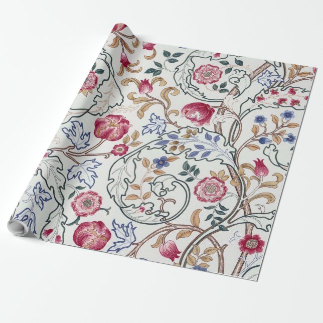 Blume, Blumenmuster, William Morris Geschenkpapier (Ungerollt)