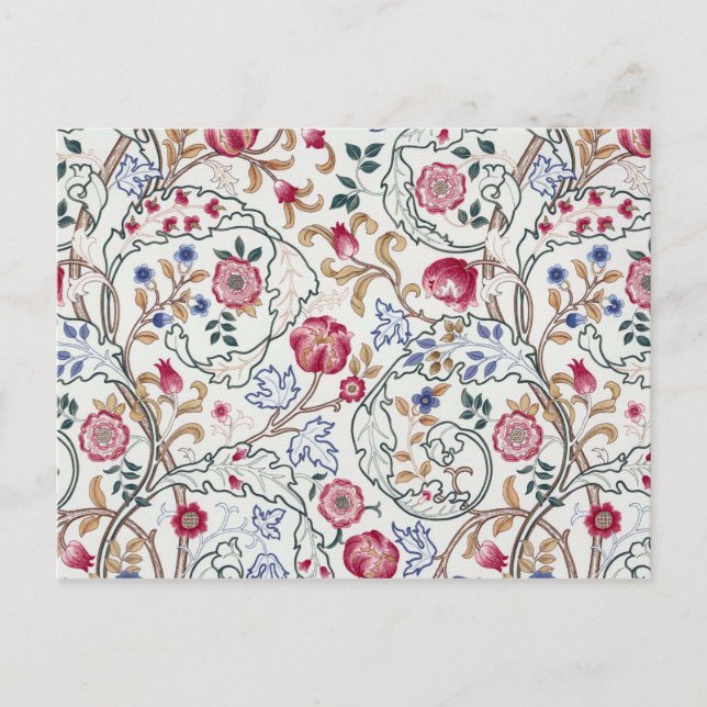 Blume, Blumenmuster, William Morris Postkarte (Vorderseite)
