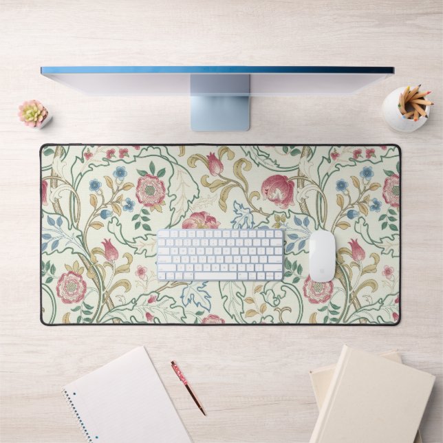 Blume, Blumenmuster, William Morris Schreibtischunterlage (Büro 1)