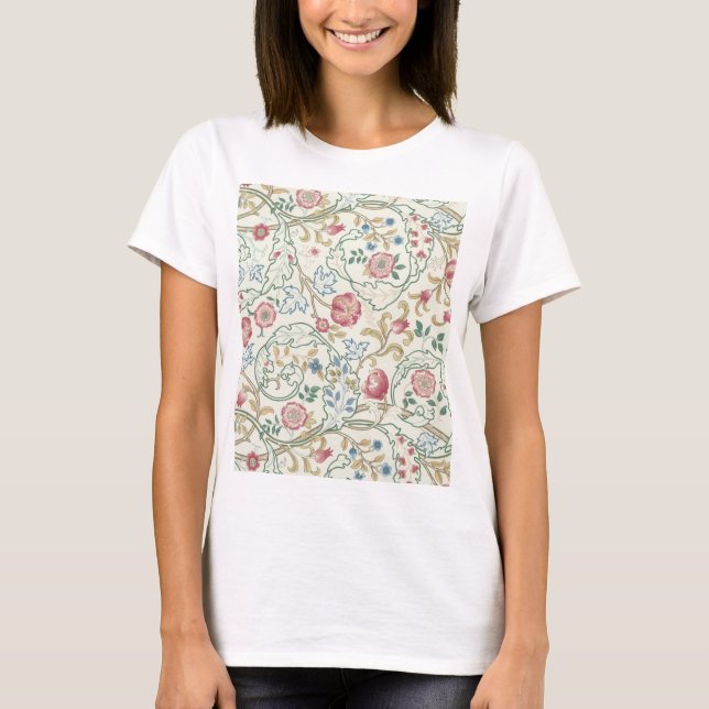 Blume, Blumenmuster, William Morris T-Shirt (Vorderseite)