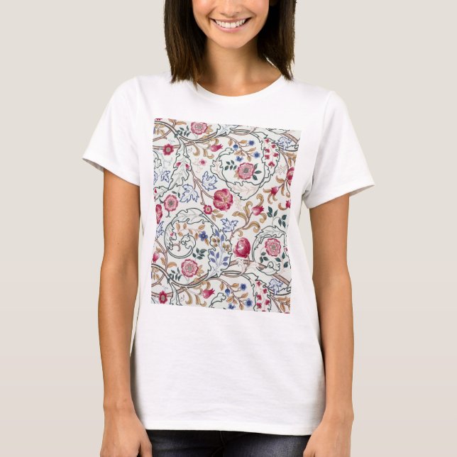 Blume, Blumenmuster, William Morris T-Shirt (Vorderseite)