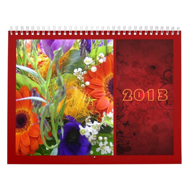 Blume Blumenstrauß, rot, elegant Kalender (Titelbild)
