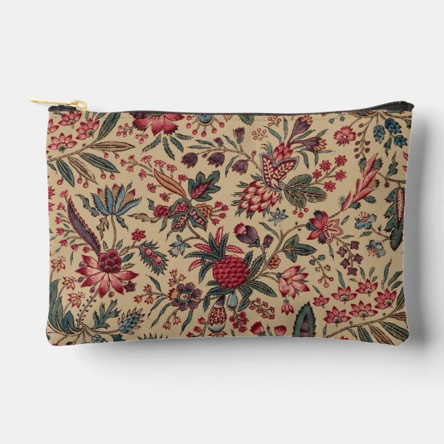 Blume Blumentapestes Needlework Art Zubehörtasche (Vorderseite)