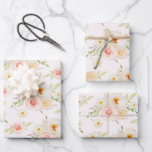 Blume Blush Garden Geschenkpapier Set<br><div class="desc">Die schönen Wrapper-Blätter sind mit eleganten Aquarellfarben-Blume auf einem hellrosa Hintergrund versehen. PASSENDE Artikel in unserer Sammlung.</div>