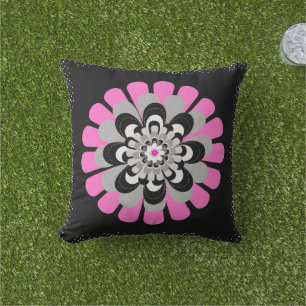 Blume Blush Kissen Für Draußen