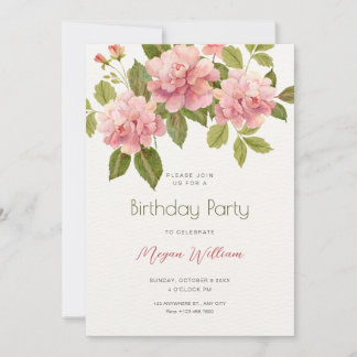Blume Blüte Geburtstag Einladung