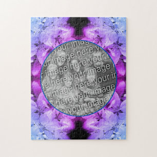 Blume Blüten Abstrakt Tinte hinzufügen Foto Puzzle