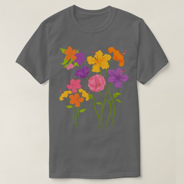 Blume Blüten Blüten Wildblumen Botanica T-Shirt (Design vorne)