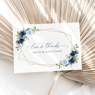 Blume, Blüten, Boho, Blumenzehen Dankeskarte