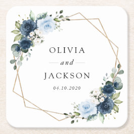 Blume, Blüten, Boho, Blumenzehen Rechteckiger Pappuntersetzer