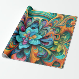 Blume Boho Geschenkpapier