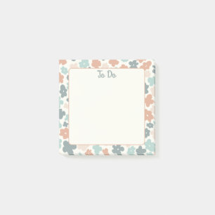 Blume Boho Retro Pastellfarben Post-it Klebezettel