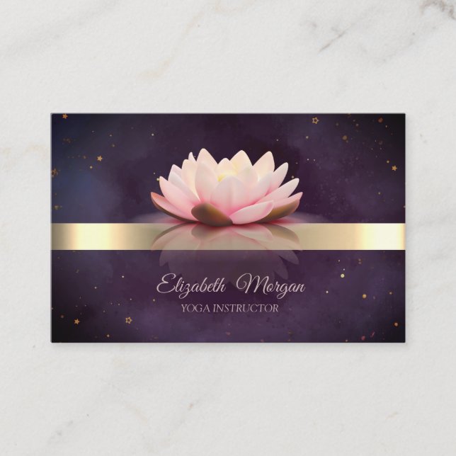 Blume Boho Yoga Visitenkarte (Vorderseite)