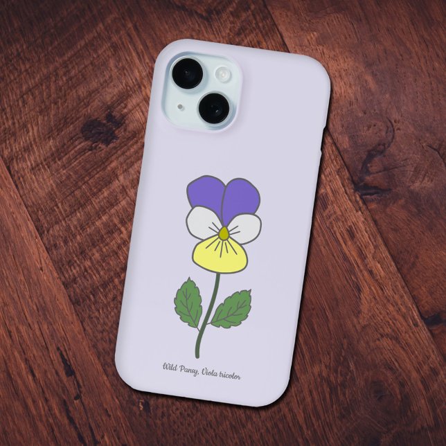 Blume Botanical Wild Pansy Pastel Case-Mate iPhone Hülle (Botanical Wild Pansy Phone Case)