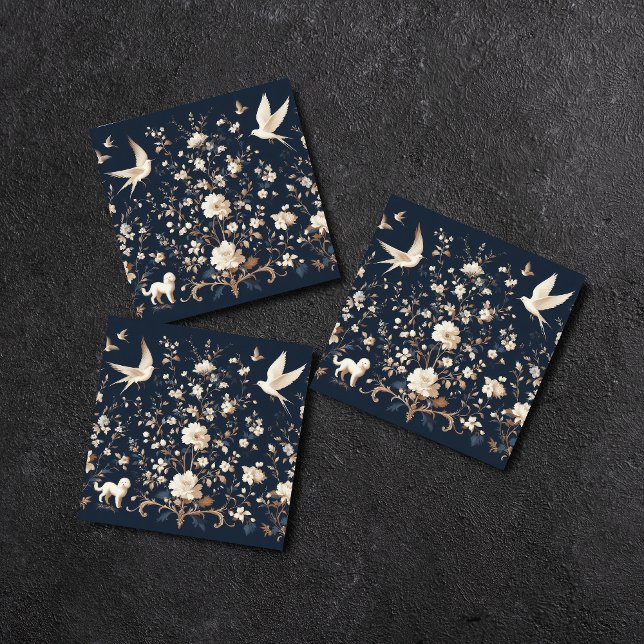 Blume botanisch blau fliese (Von Creator hochgeladen)