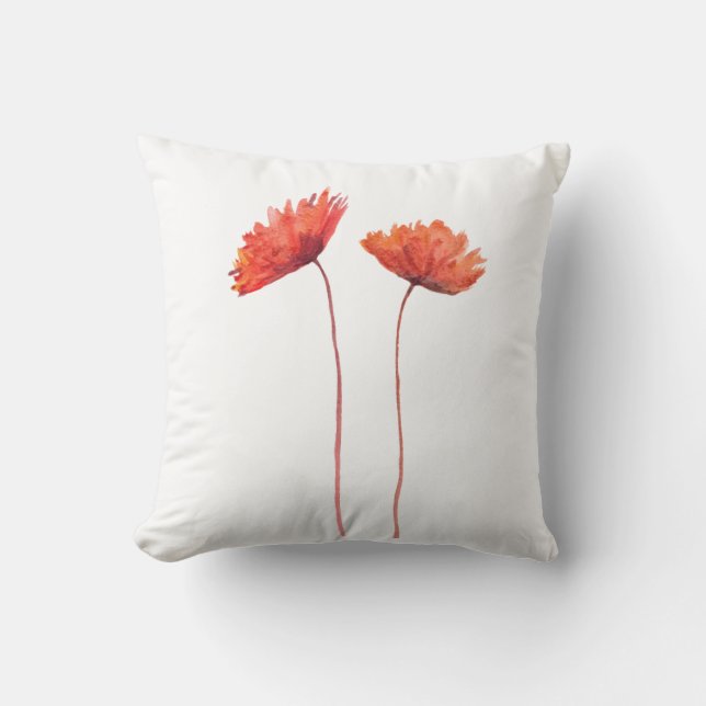 Blume Botanische Art Throw Pi Kissen (Vorderseite)