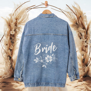 Blume Botanische Bridal-Geschenke Jeansjacke