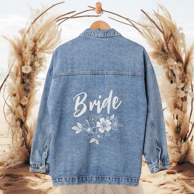 Blume Botanische Bridal-Geschenke Jeansjacke (Von Creator hochgeladen)