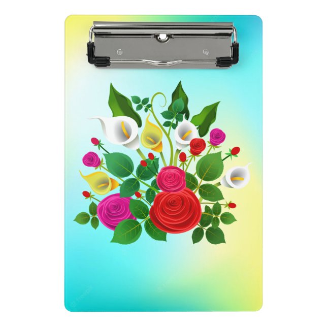 Blume Bouquet-47149 Mini Klemmbrett (Vorderseite)