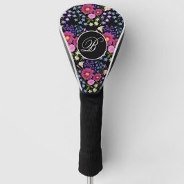 Blume Bouquet Black Monogram Golf Headcover