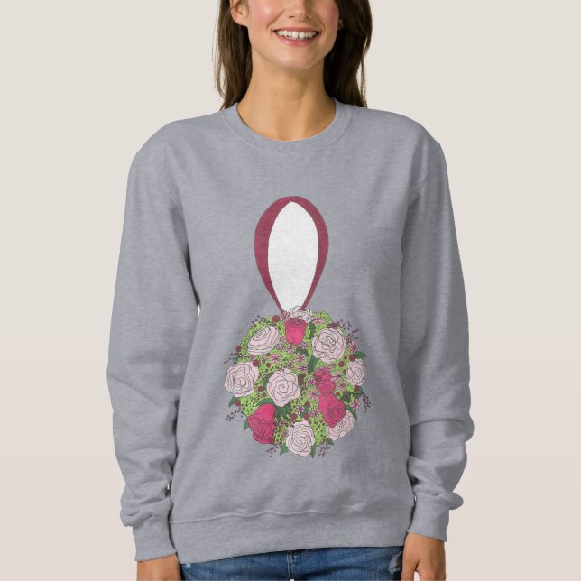 Blume Bouquet Bride Bridesmaid Wedding Sweatshirt (Vorderseite)