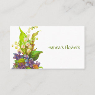 Blume Bouquet Business Card Visitenkarte