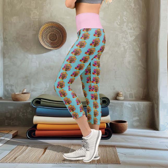 Blume Bouquet Capri Leggings (Von Creator hochgeladen)