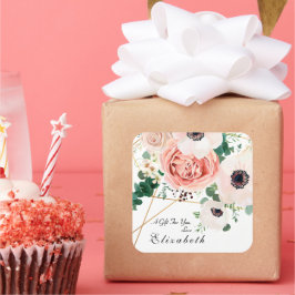 Blume Bouquet Custom Quadratischer Aufkleber