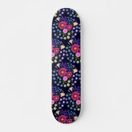 Blume Bouquet Dark Blue Skateboard