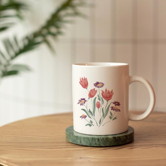 Blume Bouquet Delikate Blumenarrangements Kaffeetasse (Von Creator hochgeladen)