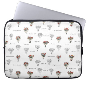 Blume Bouquet Electronics Bag Laptopschutzhülle