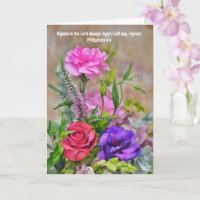 Blume Bouquet Faith Glückwunsch Bibel Verse