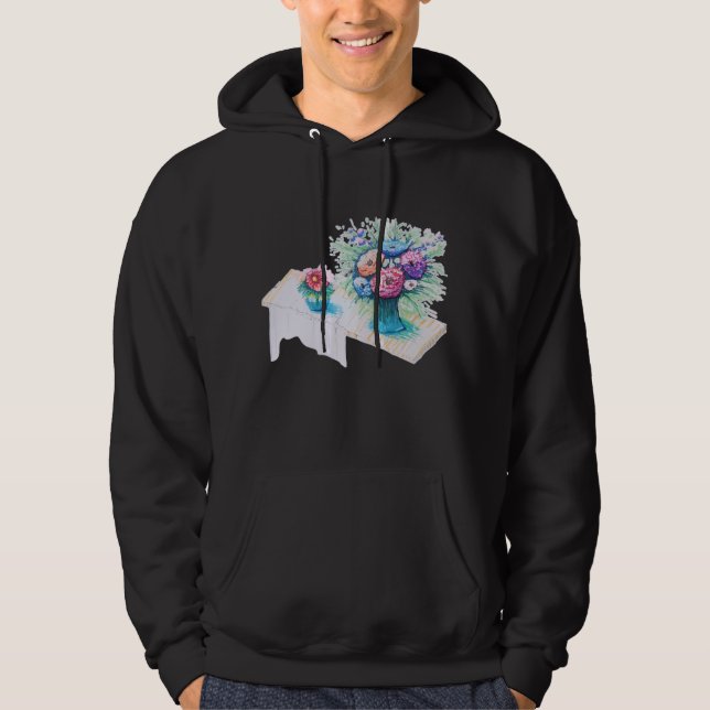 Blume Bouquet farbenfroh und lebhaft. Hoodie (Vorderseite)