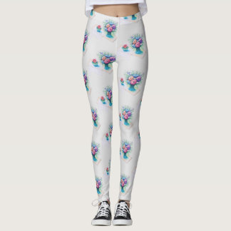 Blume Bouquet farbenfroh und lebhaft Leggings