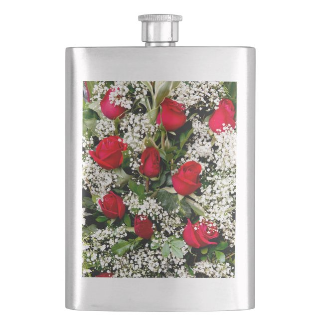 Blume Bouquet Flachmann (Vorderseite)