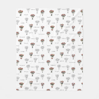Blume Bouquet Fleece Blanket