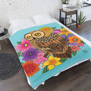 Blume Bouquet Fleecedecke