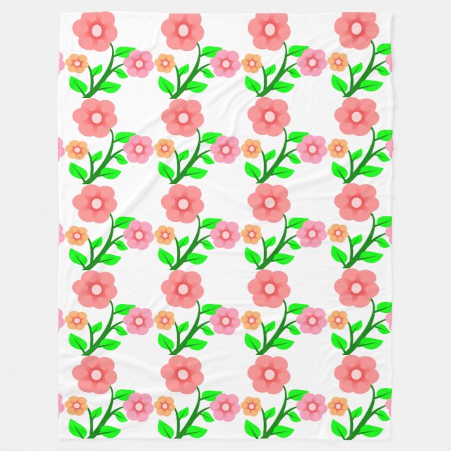 BLUME BOUQUET FLEECEDECKE (Vorderseite)